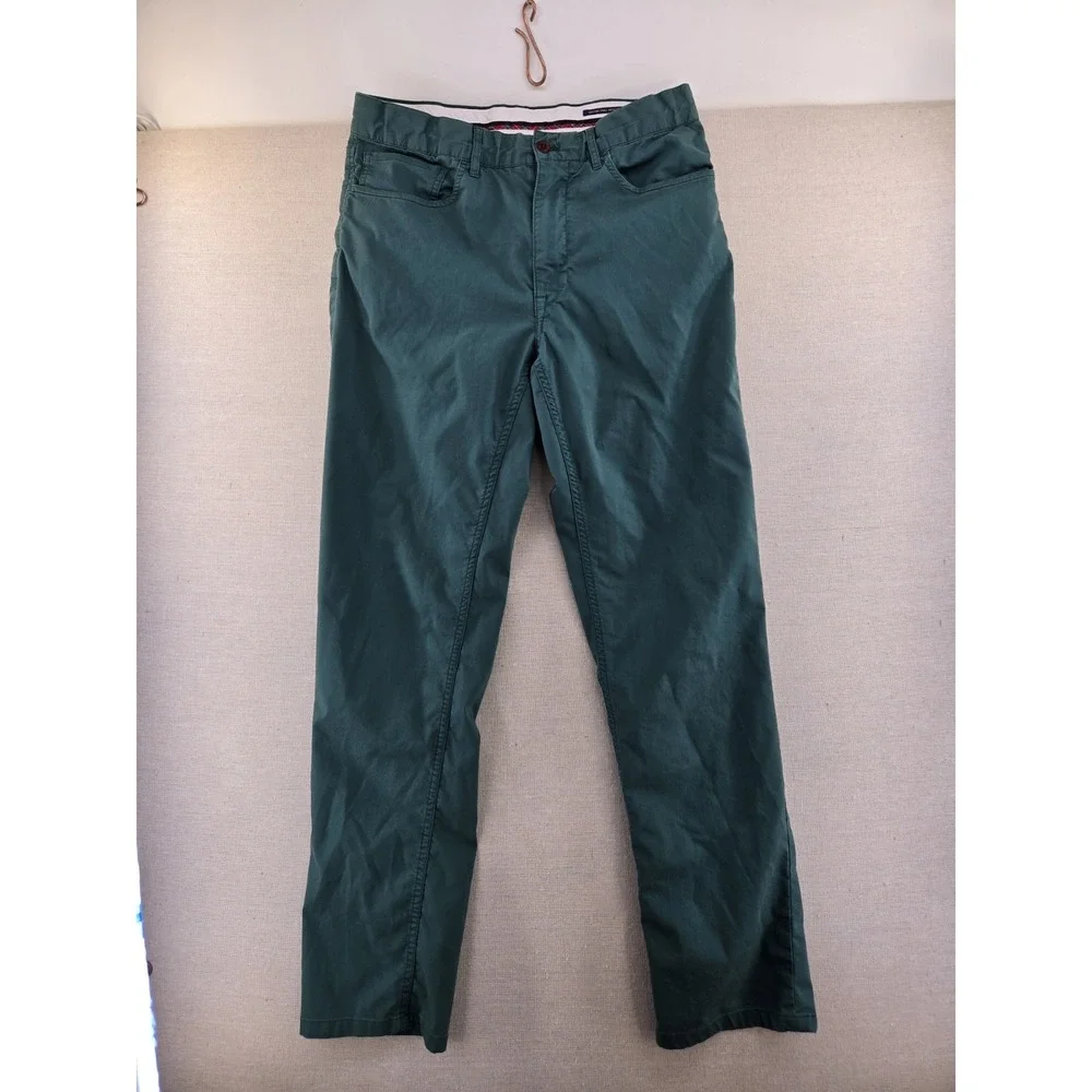 Polo Ralph Lauren 31x32 Polo Chino Twill Flat Front Green Pony